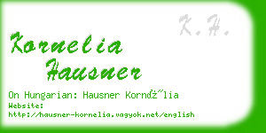 kornelia hausner business card